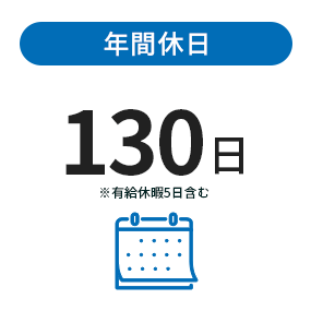 年間休日 130日